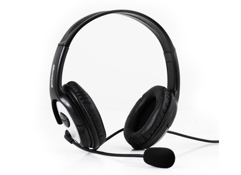 Headset com Microfone Controle de Volume Microsoft Lifechat LX-3000