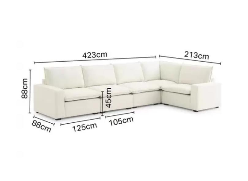 Sofá de Canto Hug 423cm CabeCasa