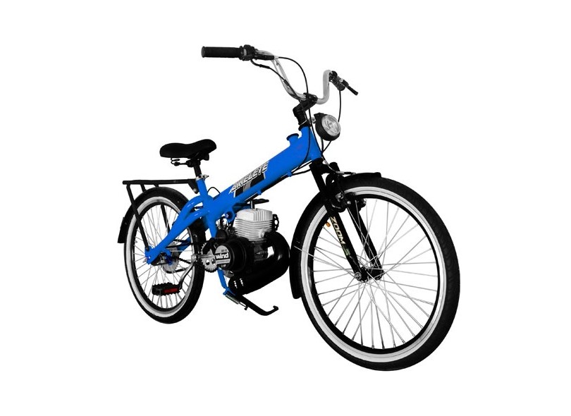 Bicicleta Motorizada Wind Bikelete Azul 50 Cilindradas