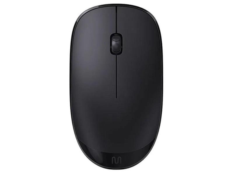 Mouse sem Fio MS300 DPI1200 3 Botões SLIM MO380 Multilaser Preto
