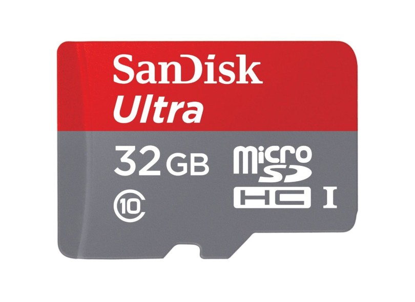 Cartão de Memória Micro SDHC com Adaptador SanDisk Ultra 32 GB SDSQUNC-032G