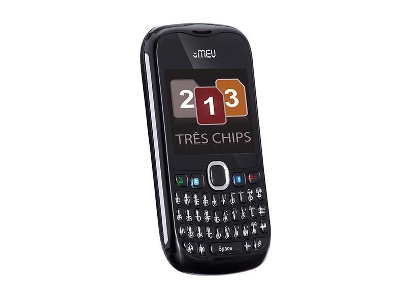 Celular Meu SN66 Câmera Desbloqueado 3 Chips Wi-Fi