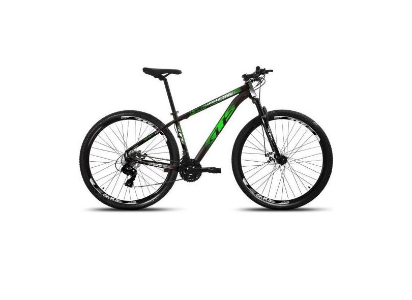 Bicicleta aro 29 aluminio gts supreme freio a disco 24 marchas, 17, Pr