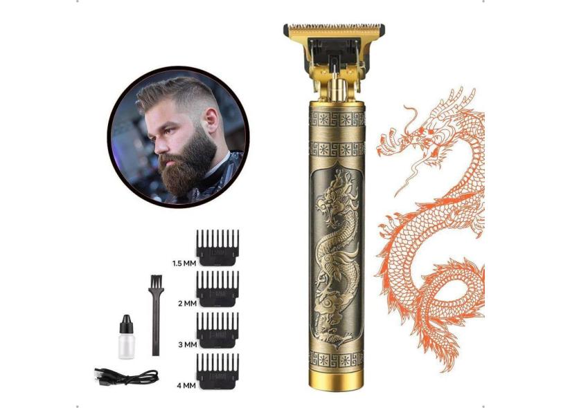 Aparador Cabelo Barbear Profissional Buda Dourado