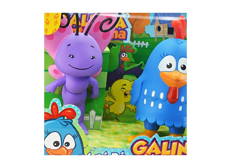 Boneca Galinha Pintadinha e Borboletinha Lider