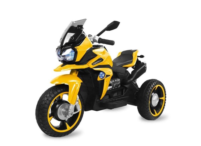 Mini Moto Elétrica Triciclo Infantil Adventure Amarela 12V - Bandeirante