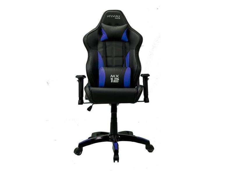 Cadeira Gamer MX12 Giratória Preto e Azul Mymax