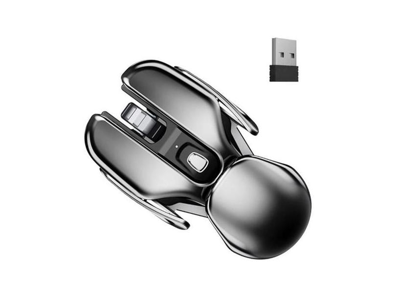 Mouse De Metal Para Jogos Sem Fio Recarregável 2.4G - A.R Variedades M