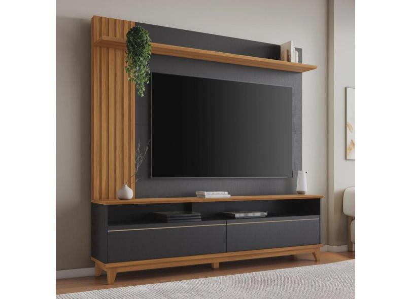 Home Theater para Tv de 65 com Detalhe Ripado da Nt 1335
