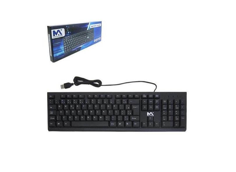 Teclado para computador maxmidia com fio usb 107 teclas na caixa - Dyn