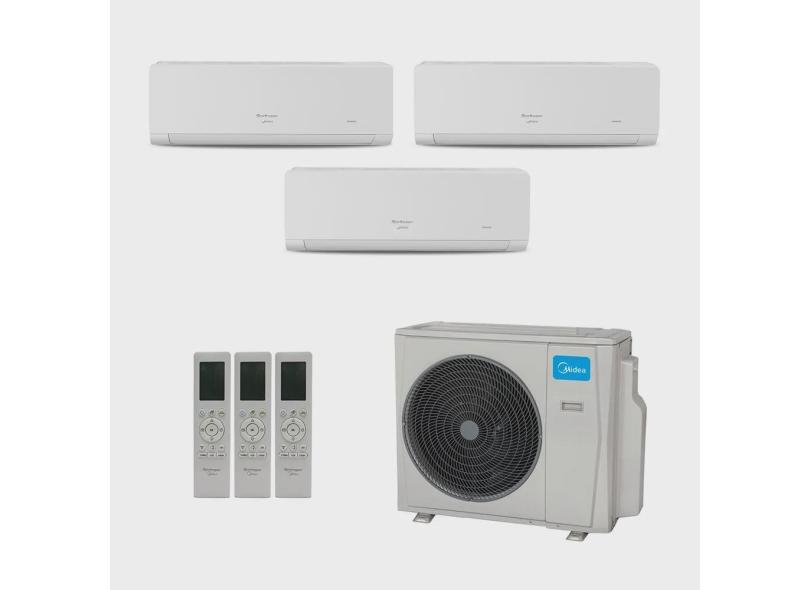 Ar-Condicionado Multi Split Inverter Springer Midea 36.000 (1x Evap hw 9.000 + 1x Evap hw 12.000 + 1x Evap hw 24.000) Quente/Frio 220V