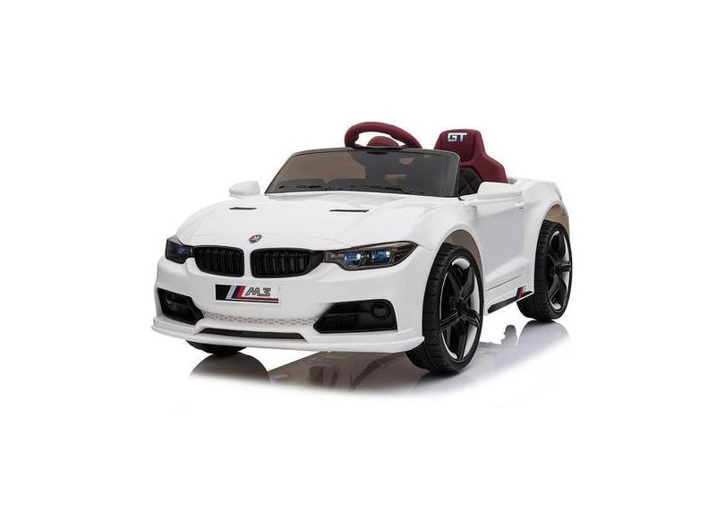 Carrinho Elétrico Infantil Mini Bmw M3 Luxo Branco 12V - Bangtoys