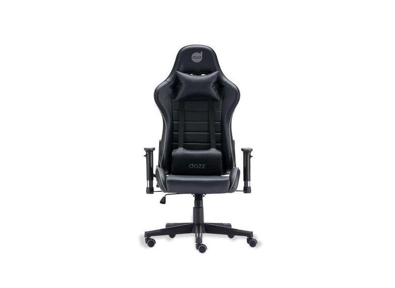 Cadeira Gamer Dz Prime X V2 Preto E Cinza Com Almofada Pa - Dazz
