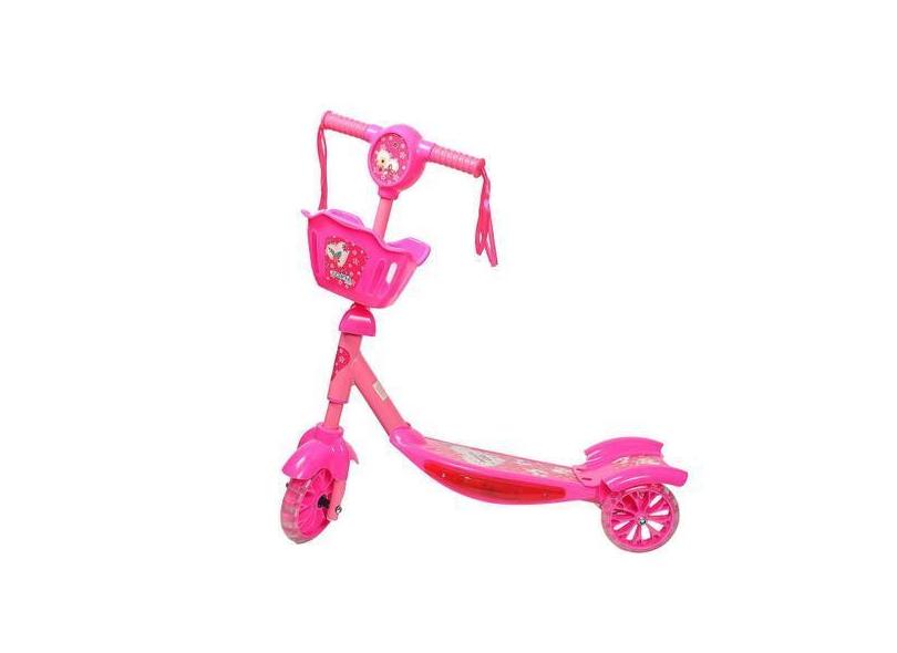 Patinete Infantil 3 Rodas Kiddy Rosa - Replay Kids