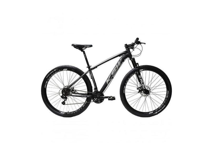 Bicicleta Aro 29 Ksw 27 Marchas Shimano, Freio Hidraulico/k7, Preto, P