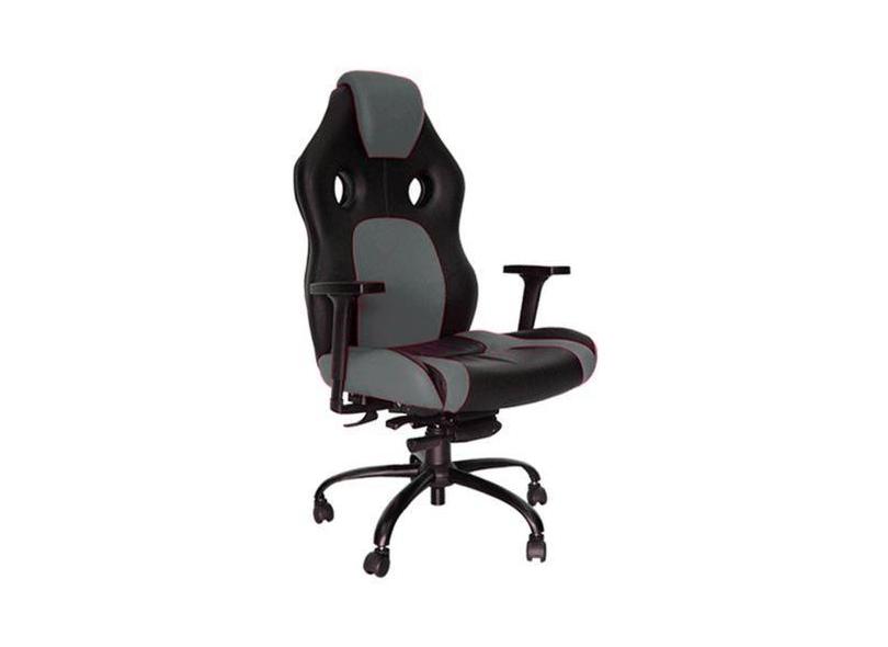 Cadeira Gamer Para Escritório Linha Gamer Racing Cinza - Design Office