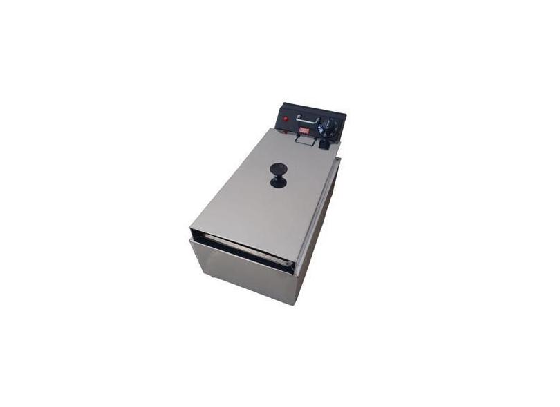 Fritadeira Elétrica 2 litros com Tampa Uso Doméstico - Magfryer Inox ,