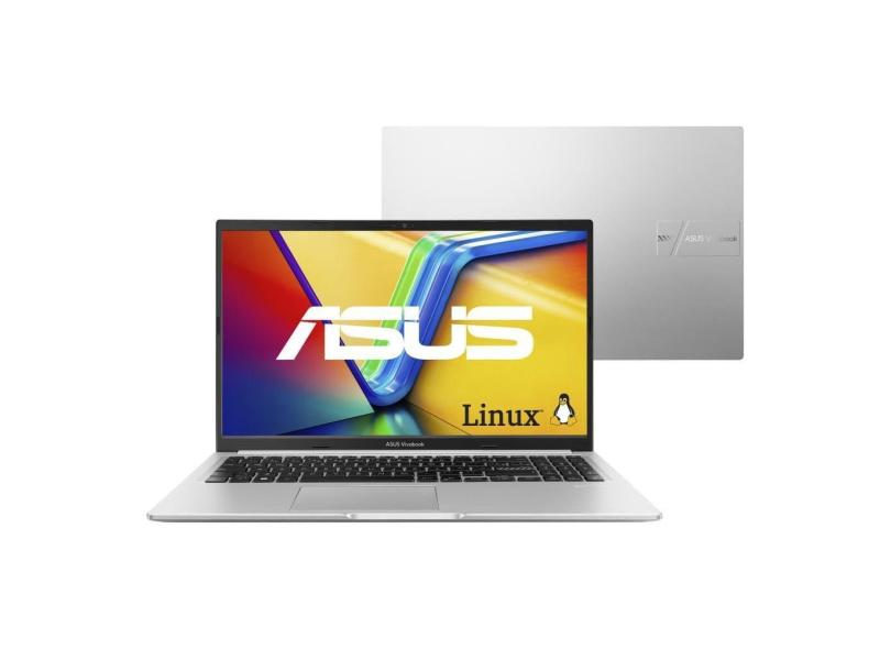 Notebook ASUS Vivobook 15 M1502YA AMD Ryzen 7 7730U 8GB Ram 512GB SSD Linux KeepOS 15,6&quot; FHD Cool Silver - NJ494