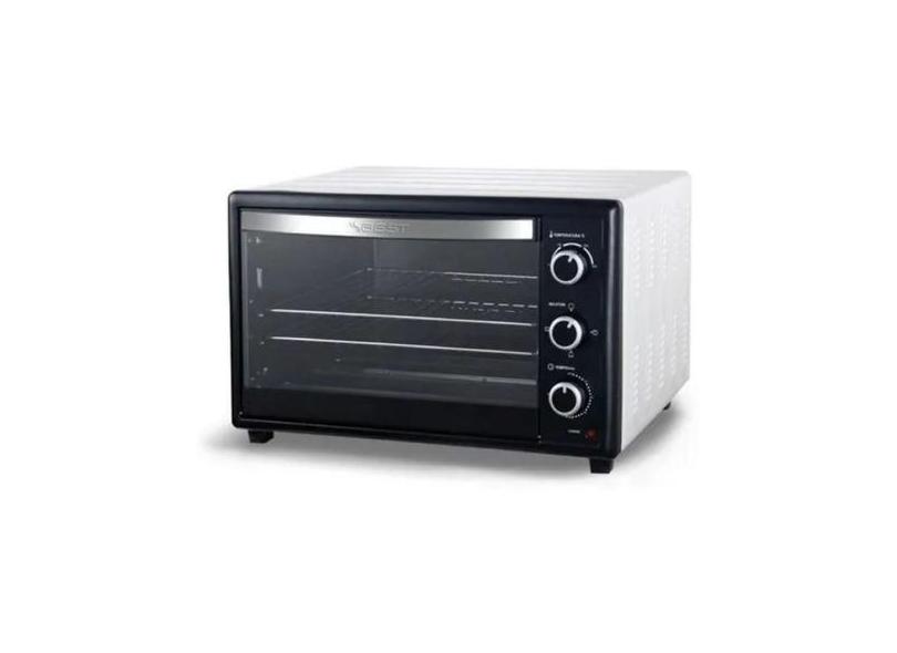 Forno Elétrico Best 66 Litros Preto/branco Grelha E Bandeja Forno 66 L