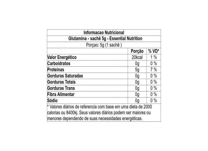 Essential Nutrition Glutamina Sachê (5G) -