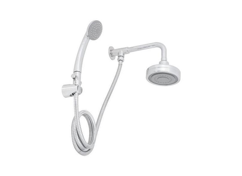 Chuveiro Ducha Cromada Com Chuveirinho Power Flux - Deluxe