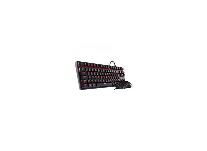 Kit Teclado/mouse Mecanico Usb Pcyes Mk50lr - 32894