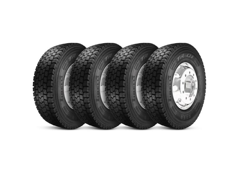 Kit 4 Pneu Pirelli Aro 22.5 295/80r22.5 tl 152/148M 16PR TR01