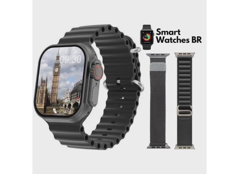 Novo Smartwatch Iwo U9 ultra 49MM séries 9 Tela 2.2 gps siri nfc + 2 Pulseiras