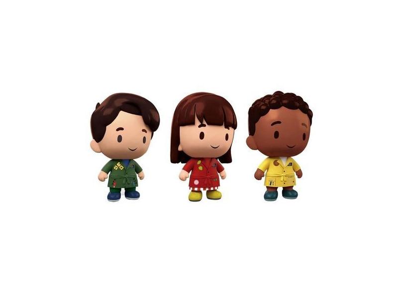 Boneco Dpa Detetives Do Prédio Azul Zeca + Max + Flor - Baby Brink em ...
