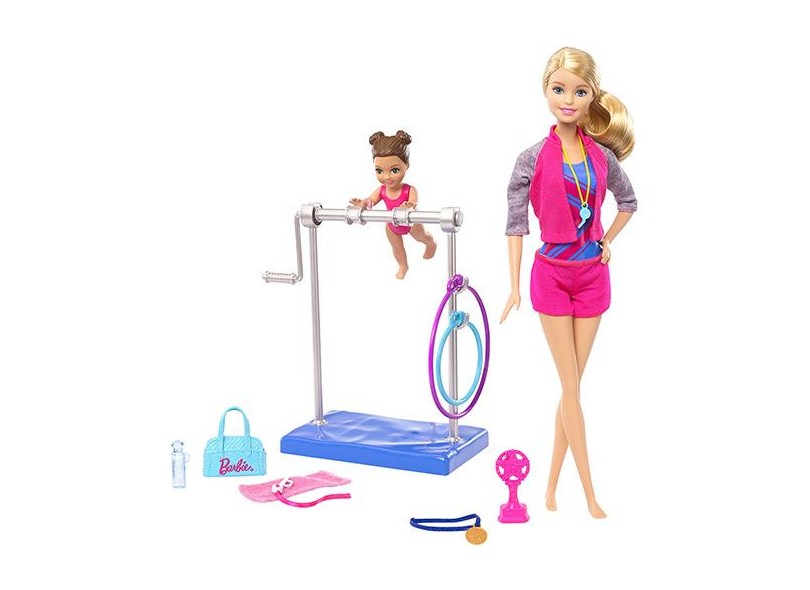 Boneca Barbie Quero Ser Professora de Ginastica Olímpica Mattel