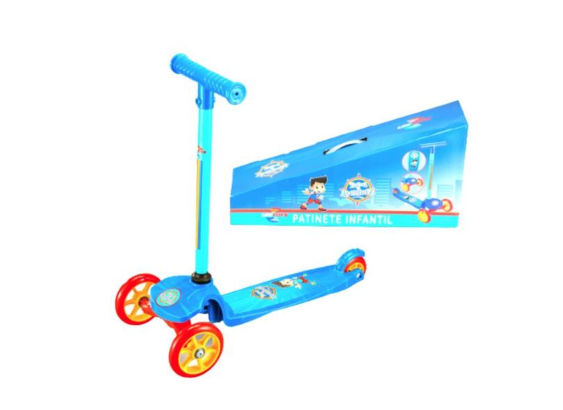 Patinete Infantil Azul Articulado 3 Rodas - Unitoys