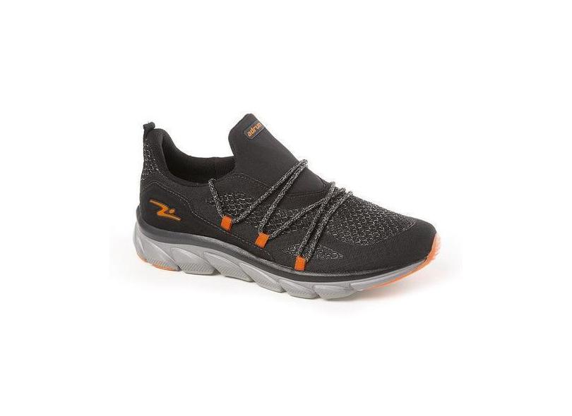 Tênis Esportivo Masculino Adrun Walk 8307M Preto em Promoção é no Banco PAN