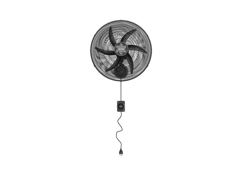 Ventilador de Parede Ventisol 50cm Monta Fácil, Três Velocidades, 6 Pás, Preto