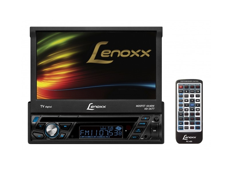 DVD Player Automotivo Lenoxx Sound Tela Touchscreen 7" USB TV Digital AD-2677