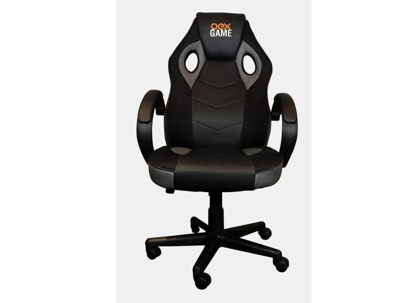 Cadeira Gamer Oex Gc200 Preto E Cinza