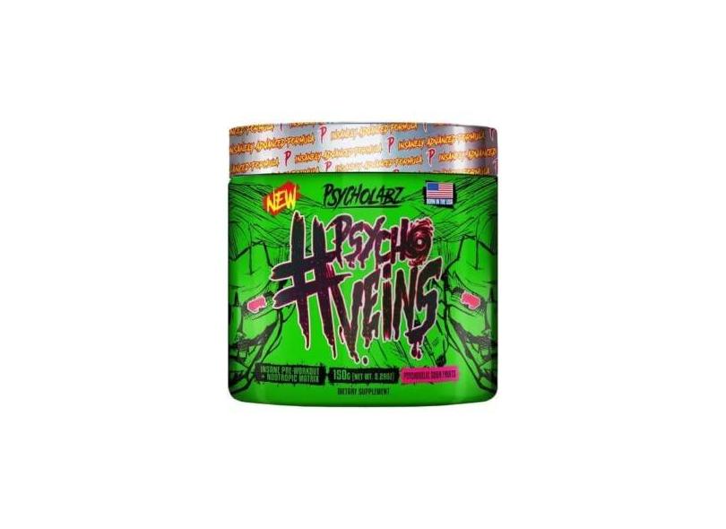 Pré-Treino Psycho Veins 150g - Sour Fruits - Psycholabz