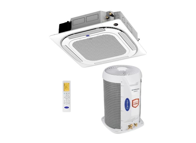 Ar Condicionado Split Cassete Inverter R-32 Carrier Connect 18000 Btus Frio 220v Monofásico 40KVQD18C5