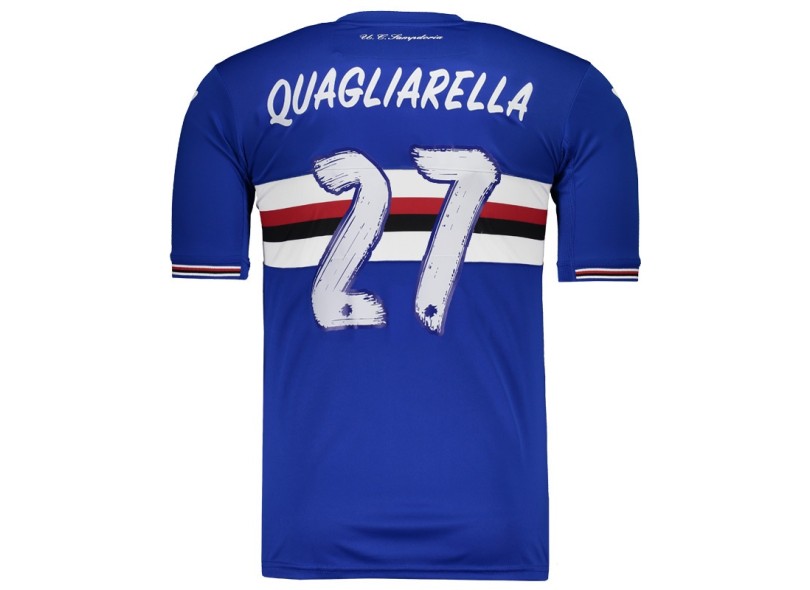 Camisa Torcedor Sampdoria I 2016/17 com Número Joma