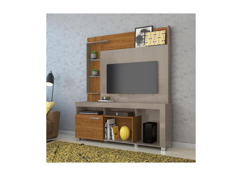 Home Theater Icaro Para Tv Até 50 Polegadas Mobycasa Moveis Fendi/Natu