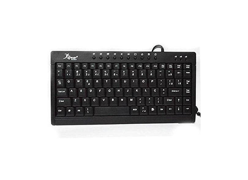 Mini Teclado Multimidia USB e PS2 KNUP KP-2013