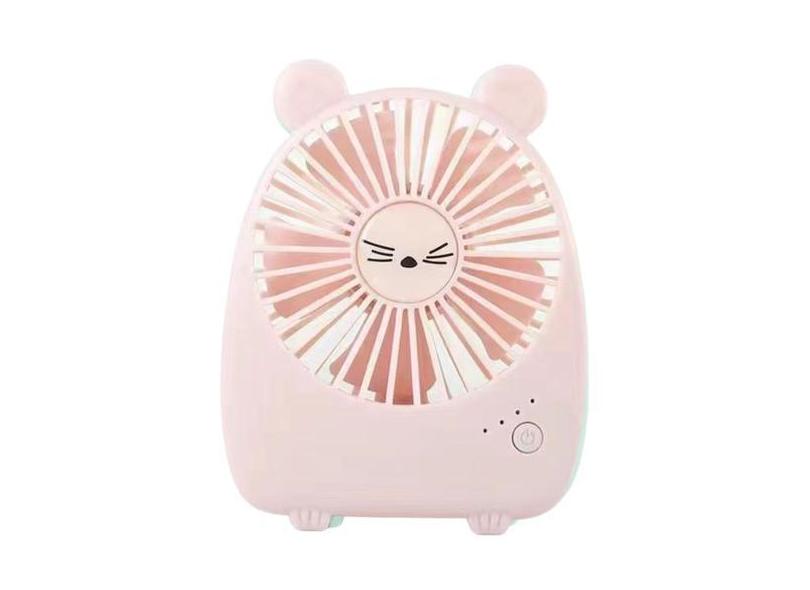 Ventilador de Mesa Mini Decorado Ursinho Coelhinho Fofo Kawaii - Top H