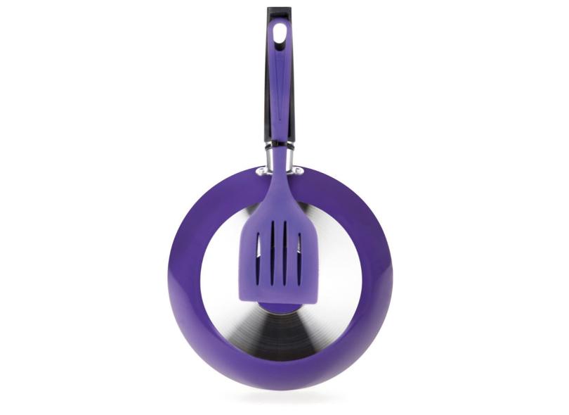 Frigideira Antiaderente com Espátula 22cm Violeta Multiflon