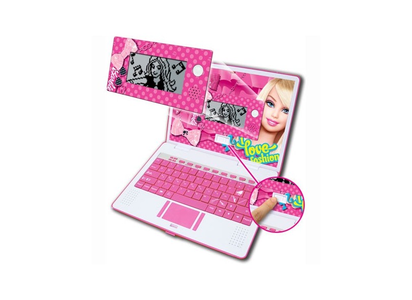 Laptop Infantil Barbie 60 Atividades Oregon ELPEL0368-12