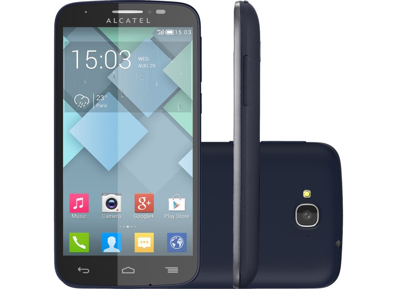 Smartphone Alcatel One Touch Pop C5 5036A Câmera 5,0 MP 4GB Android 4.2 (Jelly Bean Plus) Wi-Fi 3G