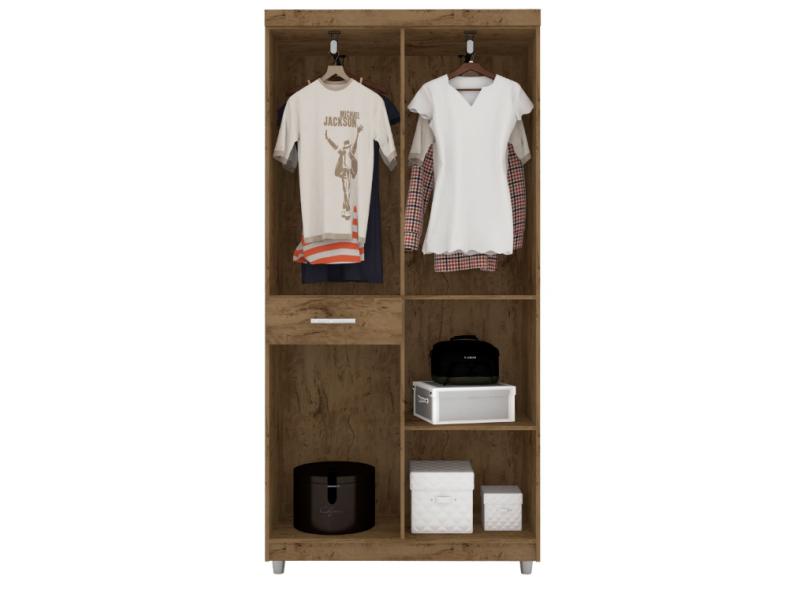 Guarda-Roupa Solteiro 5 Portas 1 Gaveta 1005 Araplac