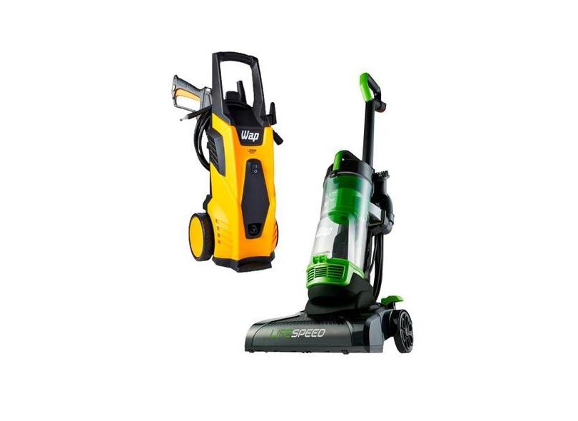 Aspirador de Pó Vertical WAP 2000W + Lavadora Alta Pressão Wap Líder 2