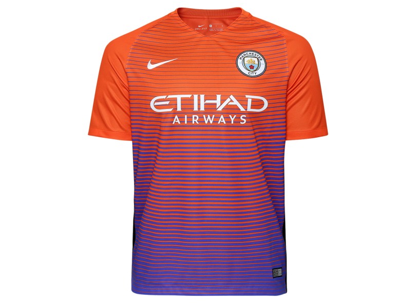 Camisa Torcedor Manchester City III 2016/17 com Número Nike