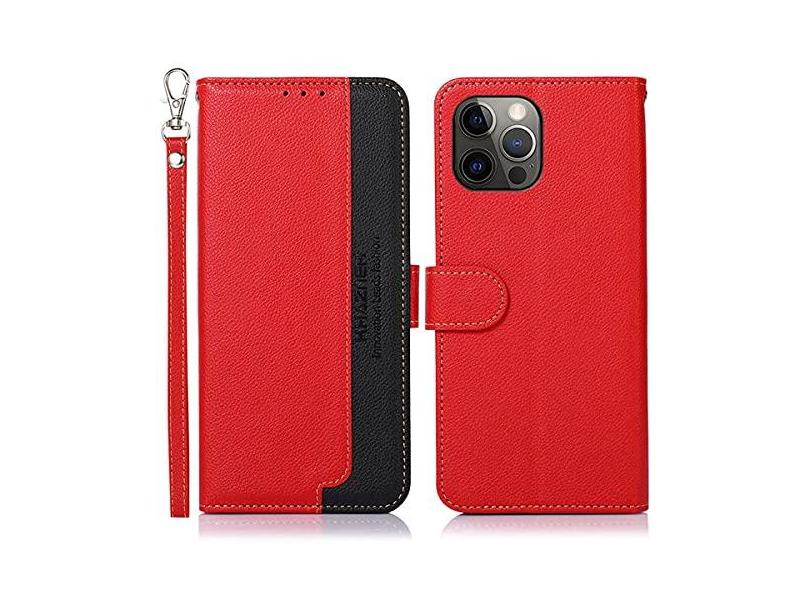 MOONCASE Capa para iPhone 12 Pro Max, Capa Carteira de Couro [Bloqueio ...