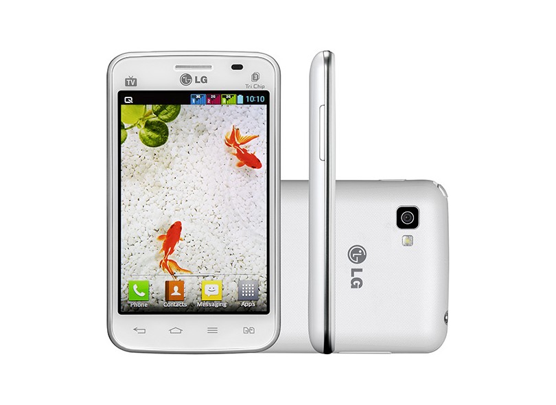 Smartphone LG Optimus E470 3,0 MP Desbloqueado 3 Chips 4 GB Android 4.1 (Jelly Bean) Wi-Fi 3G