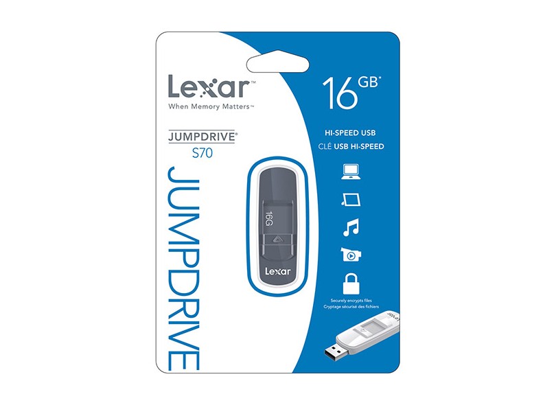 Pen Drive Lexar JumpDrive 16GB USB 2.0 S70